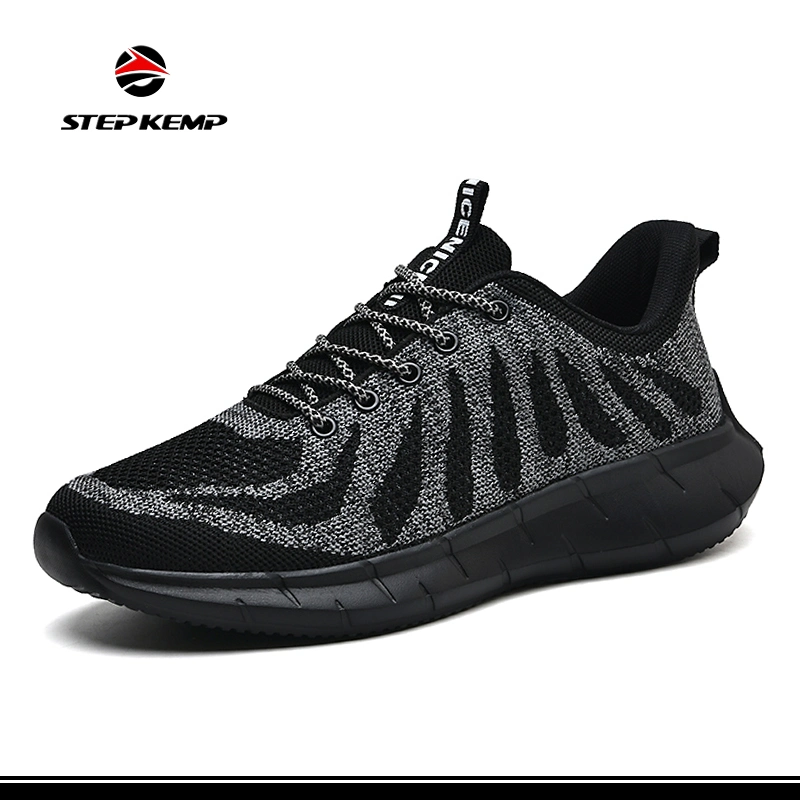 Stretch Net Mesh Sports Shoes Casual Flyknit Running Sneakers for Men Ex-22r2446