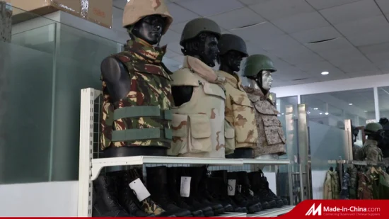 Combate Entrenamiento al aire libre Calzado de protección de tobillo informal Botas tácticas militares del ejército negro con suela de goma