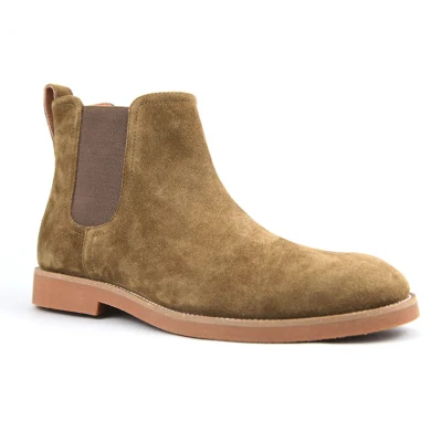 Botas Chelsea para hombre Botines casuales ligeros Botas de vestir elásticas clásicas para hombres