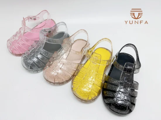 Gran oferta, zapatos de gelatina para niñas, suela blanda, niños, bebés, verano, corona plana, sandalias de princesa, lindos zapatos de gelatina para niños y niñas